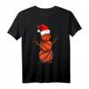 Lustiges Basketball Schnee-Mann Weihnachts T-Shirt – Perfektes Geschenk für Basketballspieler & Fans zu Weihnachten