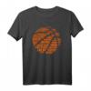 Inspirierendes Basketball Word Cloud Shirt für Kinder und Erwachsene – Motivationsshirt für Spieltage, Fans und Teamkapitäne