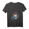 Kawaii Katze spielt Bass Gitarre T-Shirt für Katzenliebhaber und Musiker - Niedliches Anime Katzen Design für Frauen, Männer & Kinder