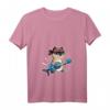 Kawaii Katze spielt Bass Gitarre T-Shirt für Katzenliebhaber und Musiker - Niedliches Anime Katzen Design für Frauen, Männer & Kinder