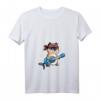 Kawaii Katze spielt Bass Gitarre T-Shirt für Katzenliebhaber und Musiker - Niedliches Anime Katzen Design für Frauen, Männer & Kinder