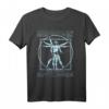 Vitruvian Man Gitarrist Rockstar-Da Vinci Bassgitarre T-Shirt – Lustiges Geschenk für Bassgitarristen & Musiker