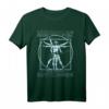 Vitruvian Man Gitarrist Rockstar-Da Vinci Bassgitarre T-Shirt – Lustiges Geschenk für Bassgitarristen & Musiker