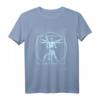 Vitruvian Man Gitarrist Rockstar-Da Vinci Bassgitarre T-Shirt – Lustiges Geschenk für Bassgitarristen & Musiker