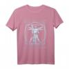 Vitruvian Man Gitarrist Rockstar-Da Vinci Bassgitarre T-Shirt – Lustiges Geschenk für Bassgitarristen & Musiker