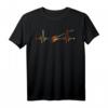 Herzschlag Bass Gitarre T-Shirt – Geschenk für Bassisten, Musiker & Musikliebhaber zu Weihnachten & Geburtstag