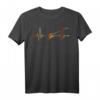 Herzschlag Bass Gitarre T-Shirt – Geschenk für Bassisten, Musiker & Musikliebhaber zu Weihnachten & Geburtstag
