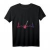Geschenk für Bassgitarristen Herzschlag Bassgitarre T-Shirt – Perfekt für Musiker, Musikliebhaber & Gitarrenlehrer zu Weihnachten & Geburtstag