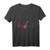 Geschenk für Bassgitarristen Herzschlag Bassgitarre T-Shirt – Perfekt für Musiker, Musikliebhaber & Gitarrenlehrer zu Weihnachten & Geburtstag