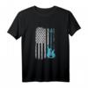 E-Bassgitarre mit amerikanischer Flagge - Patriotisches Musiker T-Shirt für Bassspieler & Musikliebhaber