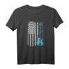E-Bassgitarre mit amerikanischer Flagge - Patriotisches Musiker T-Shirt für Bassspieler & Musikliebhaber