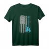 E-Bassgitarre mit amerikanischer Flagge - Patriotisches Musiker T-Shirt für Bassspieler & Musikliebhaber