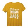 Du hörst die Musik aber du fühlst den Bass T-Shirt – Perfektes Geschenk für Bassgitarristen, Musiker & Musikliebhaber zu Weihnachten & Geburtstag