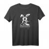Bass Gitarre Hase T-Shirt für eadg Bassist - Funkiges Comic-Shirt mit Kopfhörer & Vintage Bass, ideales Geschenk für Musiker & Bassliebhaber