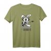 Bass Gitarre Hase T-Shirt für eadg Bassist - Funkiges Comic-Shirt mit Kopfhörer & Vintage Bass, ideales Geschenk für Musiker & Bassliebhaber