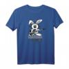 Bass Gitarre Hase T-Shirt für eadg Bassist - Funkiges Comic-Shirt mit Kopfhörer & Vintage Bass, ideales Geschenk für Musiker & Bassliebhaber