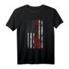 Amerikanische USA Flagge Bass Gitarre Geschenkidee - Perfektes Musiker T-Shirt für Bassisten, Gitarrenlehrer & Musikliebhaber zu Weihnachten & Geburtstag