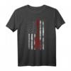 Amerikanische USA Flagge Bass Gitarre Geschenkidee - Perfektes Musiker T-Shirt für Bassisten, Gitarrenlehrer & Musikliebhaber zu Weihnachten & Geburtstag