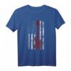 Amerikanische USA Flagge Bass Gitarre Geschenkidee - Perfektes Musiker T-Shirt für Bassisten, Gitarrenlehrer & Musikliebhaber zu Weihnachten & Geburtstag