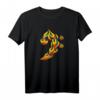 Bassschlüssel Tribal T-Shirt mit Flammen – Cooler Bassgitarren und Kontrabass Design für Bassisten, Musiker & Geschenkideen