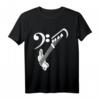 Bassgitarre Player Bass & Bassschlüssel T-Shirt – Klassisch geschnitten, perfekt für Bassisten und Musikliebhaber