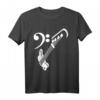 Bassgitarre Player Bass & Bassschlüssel T-Shirt – Klassisch geschnitten, perfekt für Bassisten und Musikliebhaber
