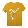 Bassgitarre Player Bass & Bassschlüssel T-Shirt – Klassisch geschnitten, perfekt für Bassisten und Musikliebhaber