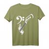 Bassgitarre Player Bass & Bassschlüssel T-Shirt – Klassisch geschnitten, perfekt für Bassisten und Musikliebhaber