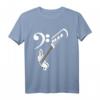 Bassgitarre Player Bass & Bassschlüssel T-Shirt – Klassisch geschnitten, perfekt für Bassisten und Musikliebhaber