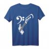 Bassgitarre Player Bass & Bassschlüssel T-Shirt – Klassisch geschnitten, perfekt für Bassisten und Musikliebhaber