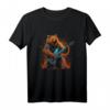 Grizzly Bear spielt E-Gitarre Rock T-Shirt – Perfekt für Festivals, Geburtstage, Halloween & Weihnachten für Rockfans und Musiker