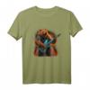 Grizzly Bear spielt E-Gitarre Rock T-Shirt – Perfekt für Festivals, Geburtstage, Halloween & Weihnachten für Rockfans und Musiker