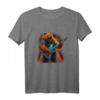 Grizzly Bear spielt E-Gitarre Rock T-Shirt – Perfekt für Festivals, Geburtstage, Halloween & Weihnachten für Rockfans und Musiker
