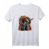 Grizzly Bear spielt E-Gitarre Rock T-Shirt – Perfekt für Festivals, Geburtstage, Halloween & Weihnachten für Rockfans und Musiker