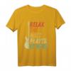 Relax The Bass Player Is Here Bassgitarre Bassist Geschenk T-Shirt – Lustiges Musiker T-Shirt für Bandmitglieder, Weihnachten & Geburtstag