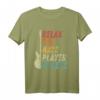 Relax The Bass Player Is Here Bassgitarre Bassist Geschenk T-Shirt – Lustiges Musiker T-Shirt für Bandmitglieder, Weihnachten & Geburtstag