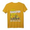 Kinder Baustelle T-Shirt mit Mini Bauleiter und Bagger Motiv – Lustiges Geschenk für kleine Handwerker, Schulstart & Kindergarten