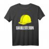 Bauleiterin Bauarbeiter Kostüm mit Helm T-Shirt – Perfekt für Fasching, Karneval & Baustellen-Events
