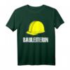 Bauleiterin Bauarbeiter Kostüm mit Helm T-Shirt – Perfekt für Fasching, Karneval & Baustellen-Events