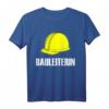 Bauleiterin Bauarbeiter Kostüm mit Helm T-Shirt – Perfekt für Fasching, Karneval & Baustellen-Events