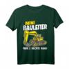 Kinder Mini Bauleiter Bauherr Bagger T-Shirt - Lustiges Baustellen Motiv für Jungen, perfekt als Geschenk für kleine Handwerker