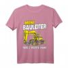 Kinder Mini Bauleiter Bauherr Bagger T-Shirt - Lustiges Baustellen Motiv für Jungen, perfekt als Geschenk für kleine Handwerker
