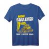 Kinder Mini Bauleiter Bauherr Bagger T-Shirt - Lustiges Baustellen Motiv für Jungen, perfekt als Geschenk für kleine Handwerker
