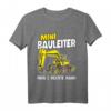 Kinder Mini Bauleiter Bauherr Bagger T-Shirt - Lustiges Baustellen Motiv für Jungen, perfekt als Geschenk für kleine Handwerker