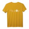 Volleyball Herzschlag Herz Volleyballer - Beach Volleyball T-Shirt für Damen und Herren, perfekt für Beach Volleyball & als Geschenk