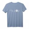 Volleyball Herzschlag Herz Volleyballer - Beach Volleyball T-Shirt für Damen und Herren, perfekt für Beach Volleyball & als Geschenk