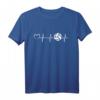 Volleyball Herzschlag Herz Volleyballer - Beach Volleyball T-Shirt für Damen und Herren, perfekt für Beach Volleyball & als Geschenk