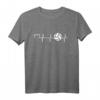 Volleyball Herzschlag Herz Volleyballer - Beach Volleyball T-Shirt für Damen und Herren, perfekt für Beach Volleyball & als Geschenk