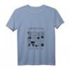 Damen Gärtnern und Musiknoten Gartenarbeit T-Shirt mit V-Ausschnitt – Perfektes Geschenk für Hobbygärtner, Naturliebhaber und Musikfans