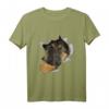 Niedliches Schäferhund-Gesicht im Schäferhund-Pyjama T-Shirt – Bequeme Hundemotive Mode für Schäferhund-Liebhaber